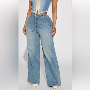 Fashion Nova Dylan Drop Waist Baggy Jeans Vintage Wash Low stretch size 5